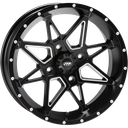 TORNADO 14X7 4/156 4+3 MATTE BLACK MILLED