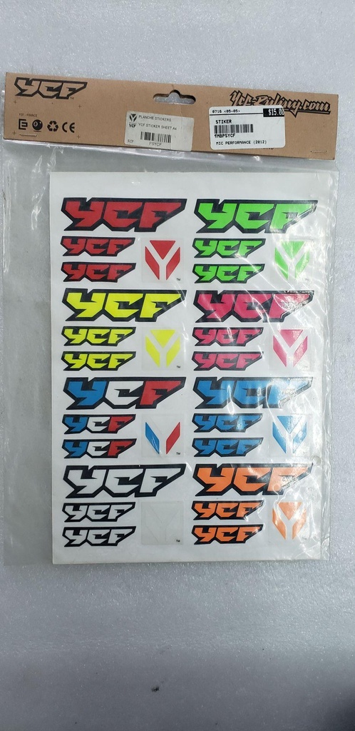 STICKER YCF ROUGE-JAUNE-BLEU-VERT