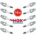 Set of 10 NGK DCPR7E Spark Plugs for Harley-Davidson Twin Cam & Sportster (Replaces 6R12)
