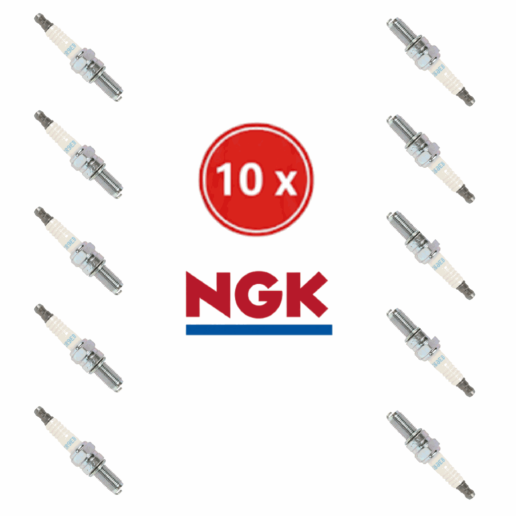 Set of 10 NGK CR9EB Spark Plugs - Original Sea-Doo & Ski-Doo Specification (Rotax 4-TEC Engine)