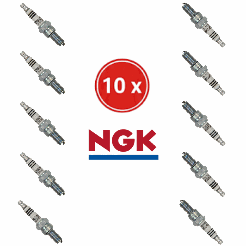 Set of 10 NGK Iridium CR9EIX Spark Plugs - The Ultimate Upgrade for Performance & Longevity (Sportbike/Personal Watercraft)