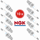 Set of 10 NGK BR9ECS Spark Plugs (Anti-Vibration) - Extreme Reliability for Polaris / Ski-Doo 2-Stroke Snowmobiles