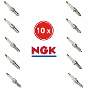 Set of 10 NGK Laser Iridium ILKR8Q7 Spark Plugs - Original Equipment for BRP 900 ACE Turbo Engine (Ski-Doo/Sea-Doo)