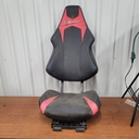 seat assy, black & red black&red