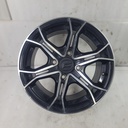 rear alum. rim 14", alum. rim, black