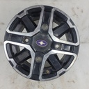 wheel, front, 12 x 6, aluminum,