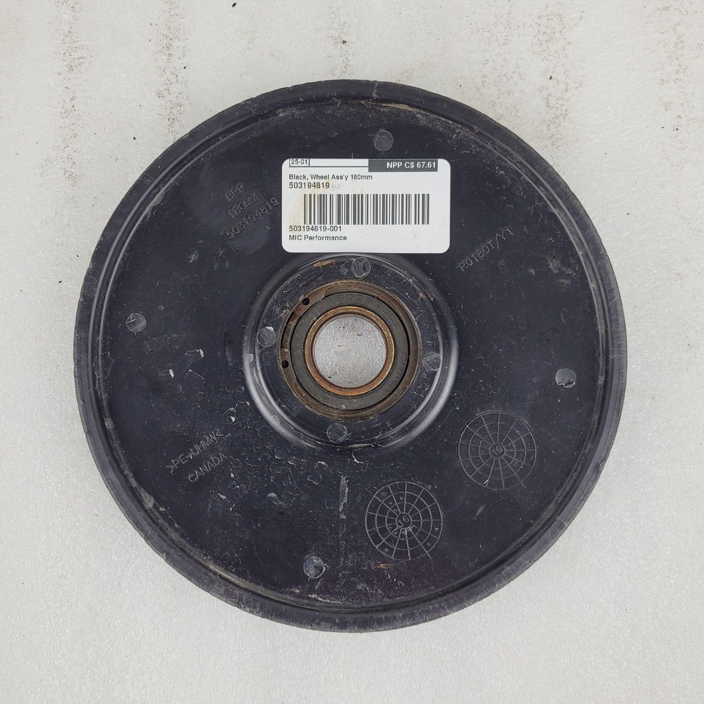 black, wheel ass'y 180mm