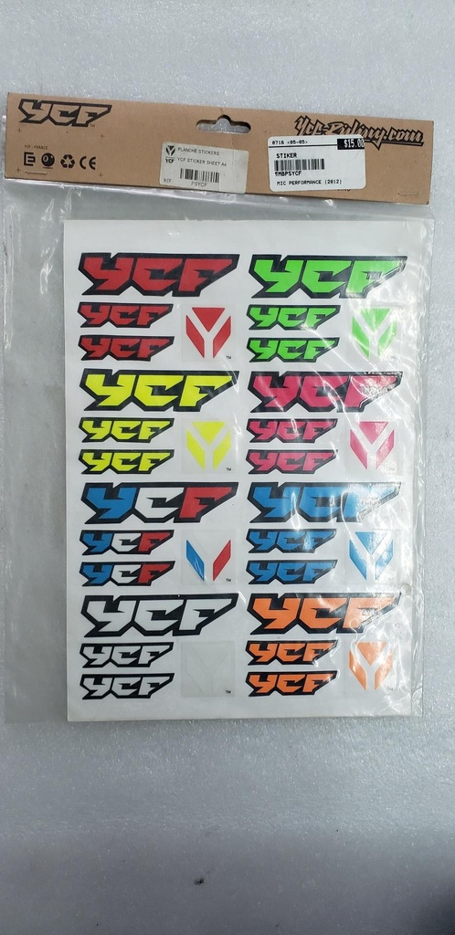 STICKER YCF ROUGE-JAUNE-BLEU-VERT