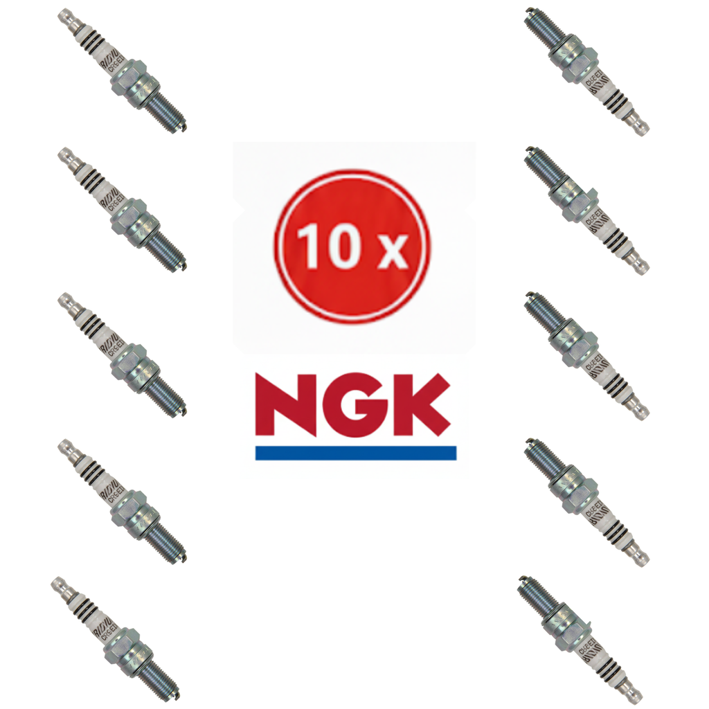 [CR9EIX] Set of 10 NGK Iridium CR9EIX Spark Plugs - The Ultimate Upgrade for Performance & Longevity (Sportbike/Personal Watercraft)