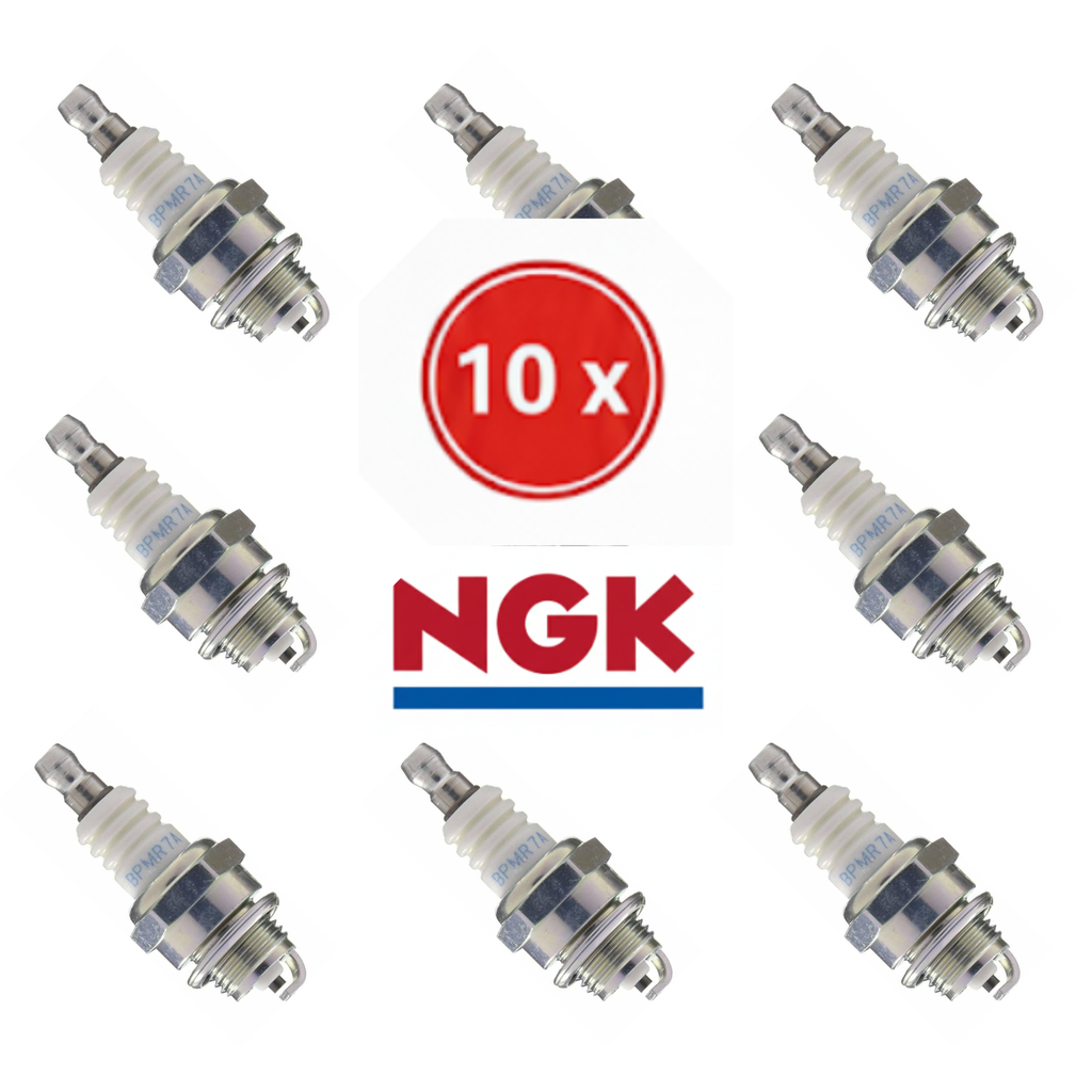 [BPMR7A] Set of 10 NGK BPMR7A Spark Plugs - The Standard for Chainsaws, Snow Blowers & Grass Trimmers (Stihl/Husqvarna)