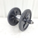 black, wheel 200mm