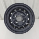 12" steel rim, black 12 in, steel rim, black