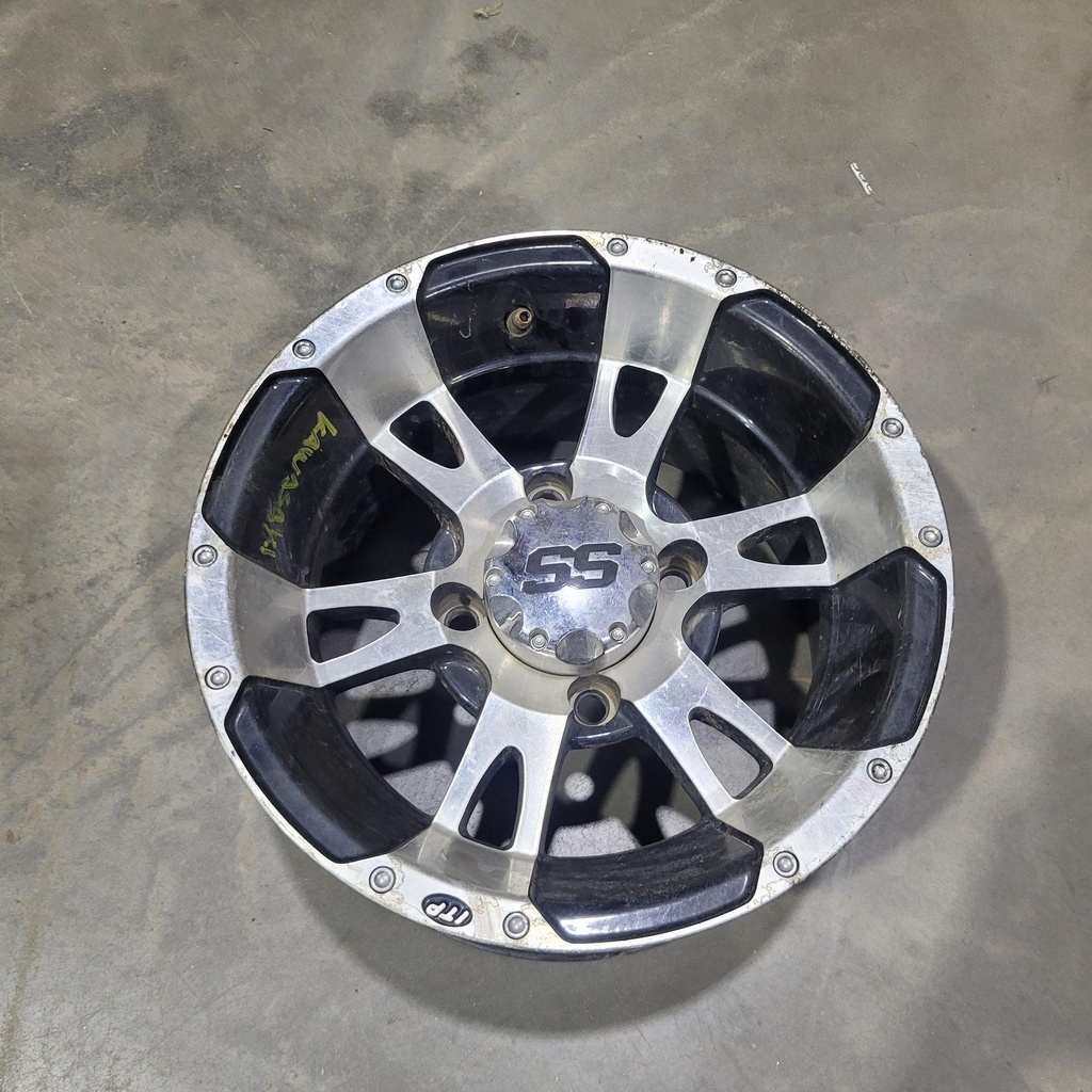 SS112 ALLOY 12X7 4/110 5+2 MACH-BLACK