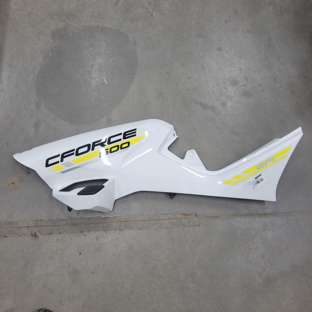 lh side cover, pearl white pearl white
