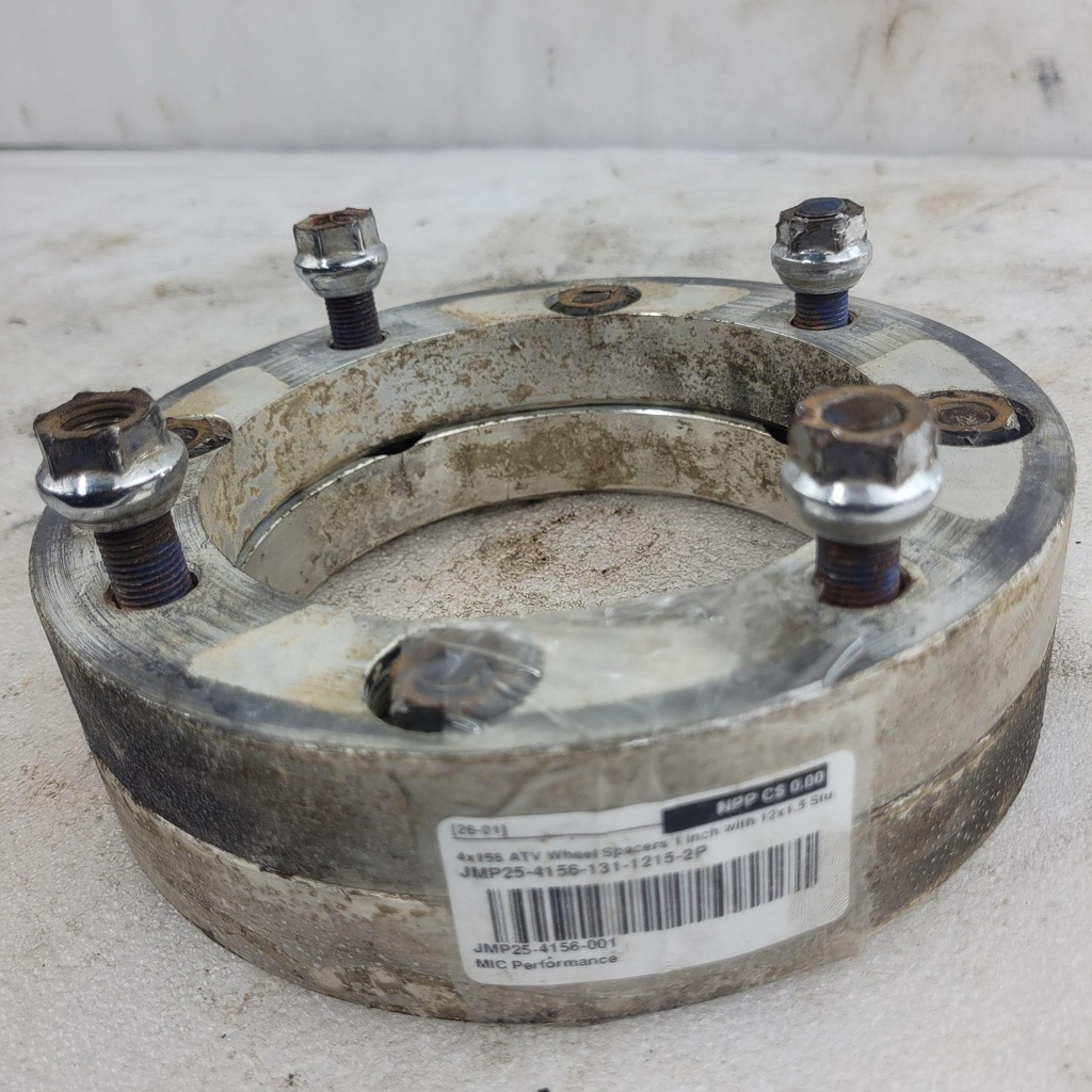 4x156 ATV Wheel Spacers 1 inch with 12x1.5 Studs and 131mm