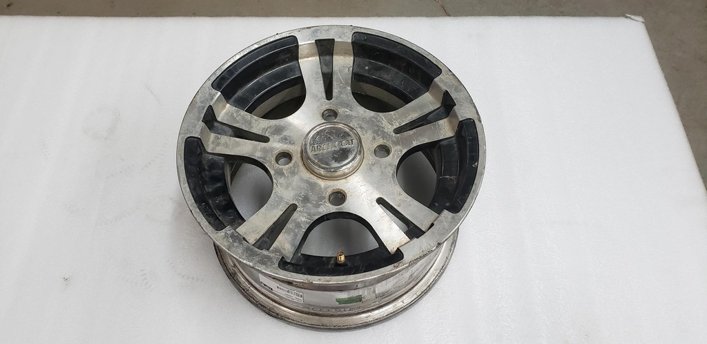[1402-730-001] wheel,front- aluminum (12x6.0)(black) (inc. 9) (1402-730-001)