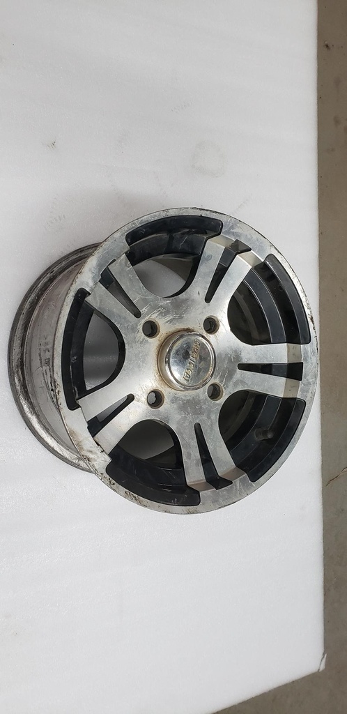 [1402-731-001] wheel,rear- aluminum (12x7.5)(black) (inc. 9) (1402-731-001)