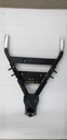 frame, front - lower w/bushings - black