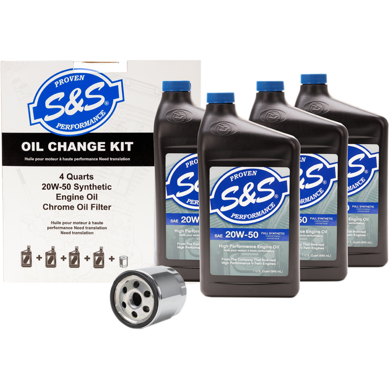 [10-3601-0412] S&S OIL CHANGE KIT EVO/XL