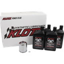 BASIC 4 QUART SYNTHETIC ENGINE OIL AND CHROME FILTER KIT