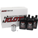 BASIC 4 QUART SYNTHETIC ENGINE OIL AND CHROME FILTER KIT