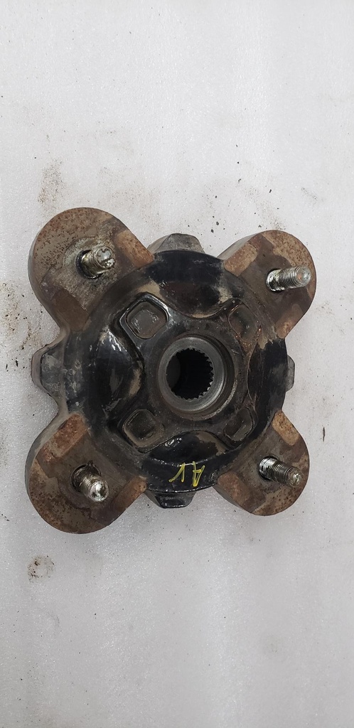 front hub, medium gloss black