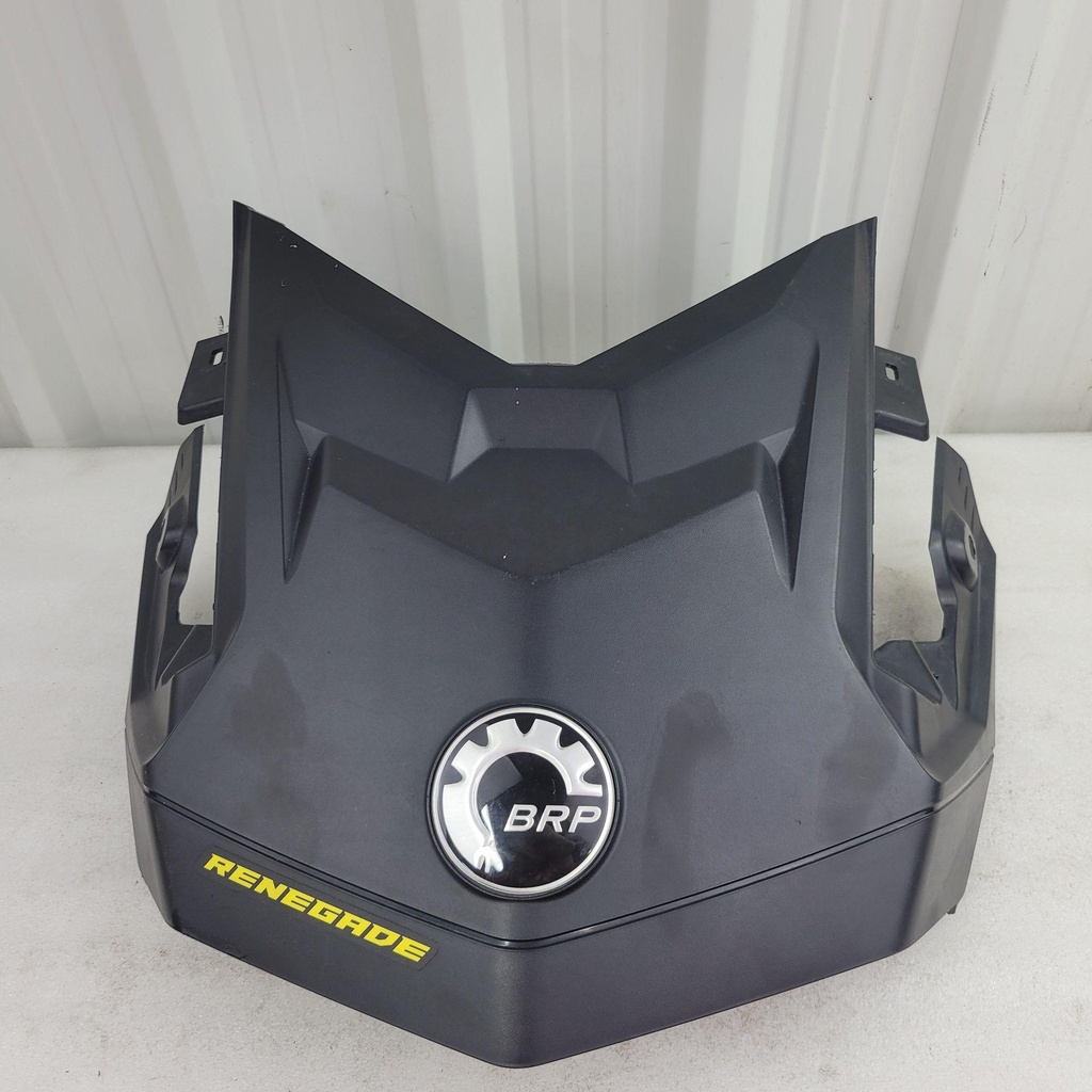 deep black, center hood