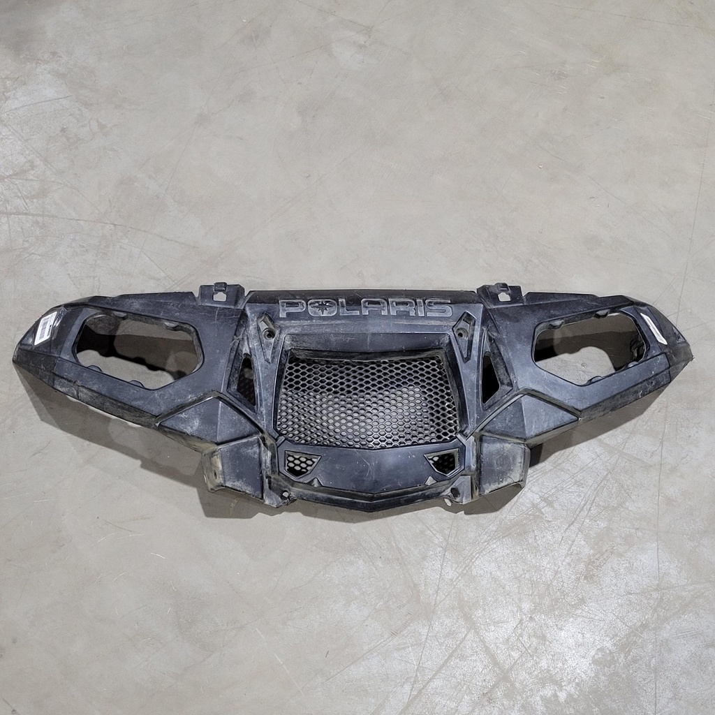 bumper, front, gloss black