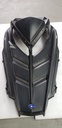molded hood, gloss black