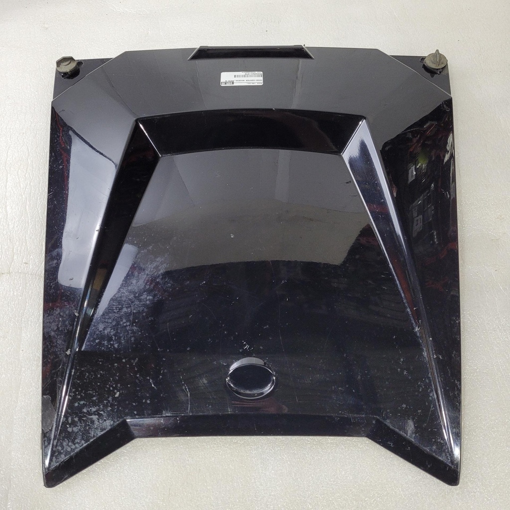 center access hood, gloss black