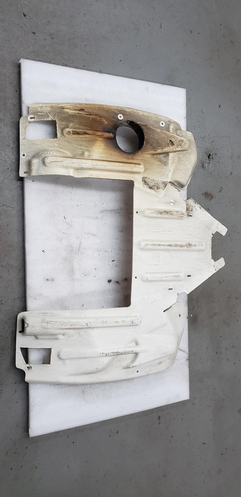 Rear Skid Plate - White - 7639-092 arctic cat