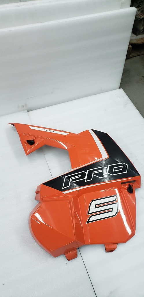 side panel, left side, orange b