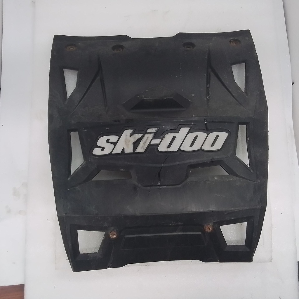 snow guard, black w/grey lett.