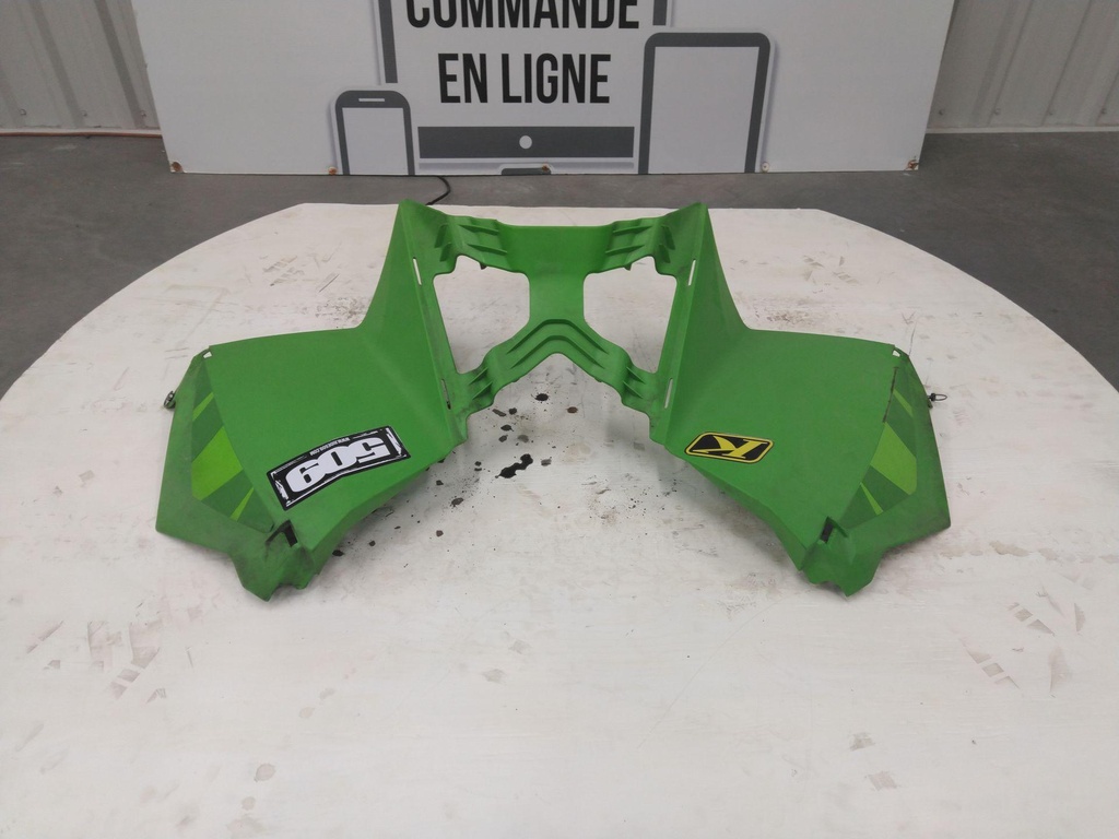 Console, Lower - w/Warning Decals - Green (inc. 9-10)